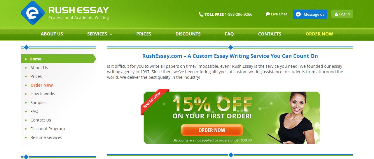 rush essay reviews